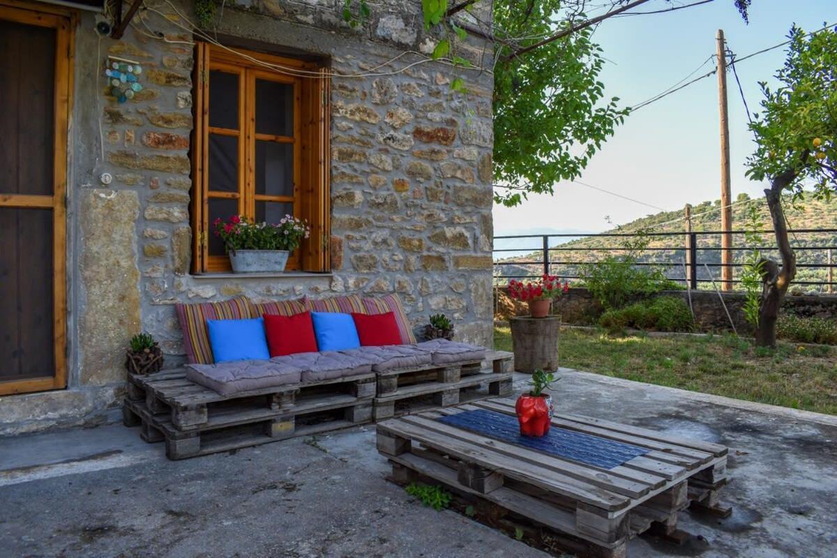Kitriaí Coastal Stone Residence With Spectacular Scenery מראה חיצוני תמונה