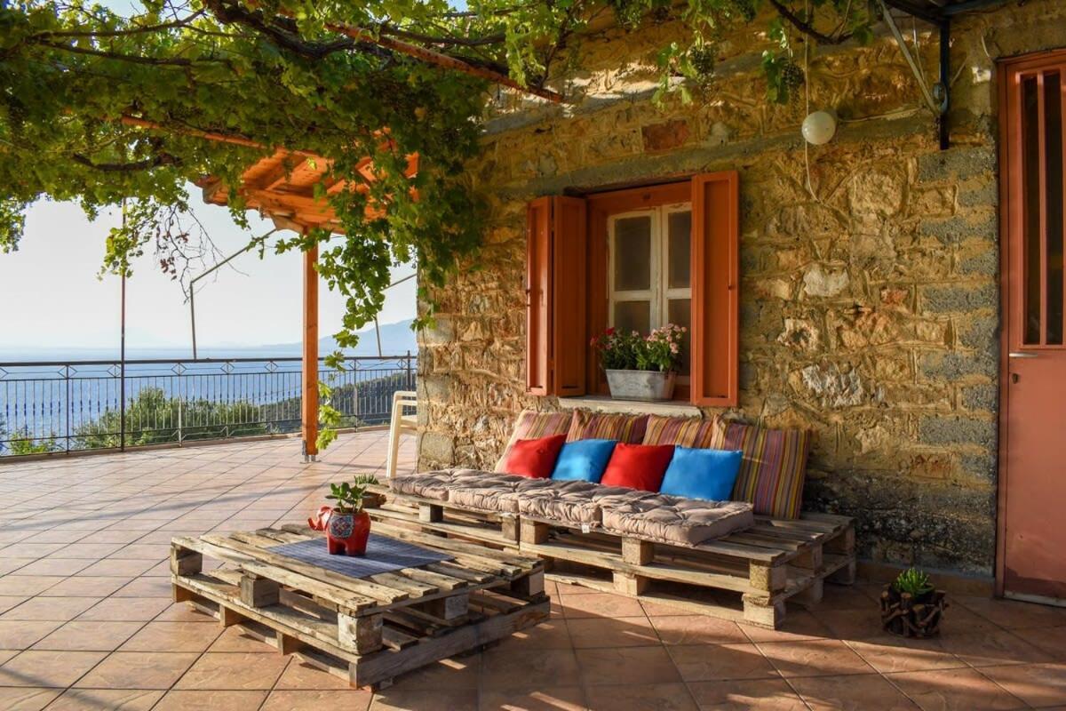 Kitriaí Coastal Stone Residence With Spectacular Scenery מראה חיצוני תמונה